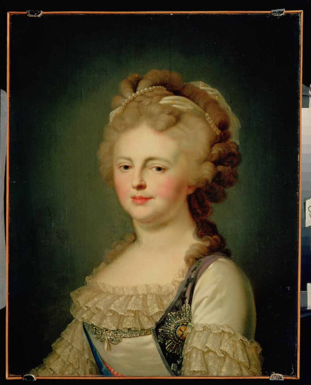 Portræt af kejserinde Maria Fyodorovna (1759-1828) af Johann Baptist Edler von Lampi