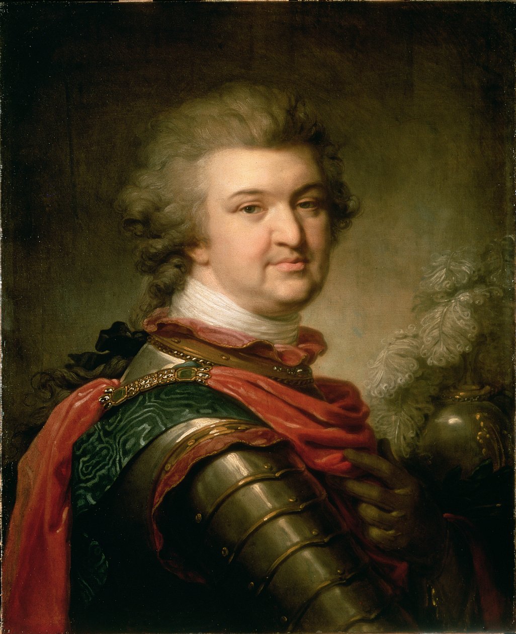 Portræt af prins Grigorij Aleksandrovich Potemkin (1739-91), ca. 1790 af Johann Baptist Edler von Lampi
