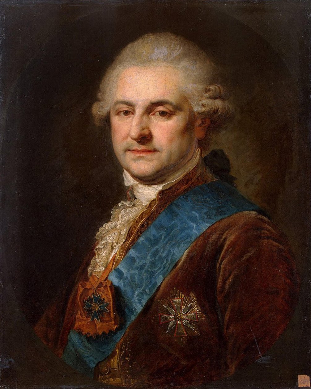 Portræt af Stanislaw II August Poniatowski af Johann Baptist Edler von Lampi