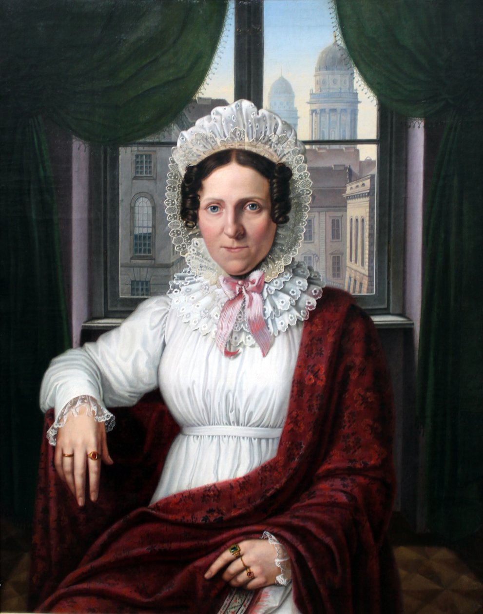 Portræt af Mrs. Luise Mila af Johann Erdmann Hummel