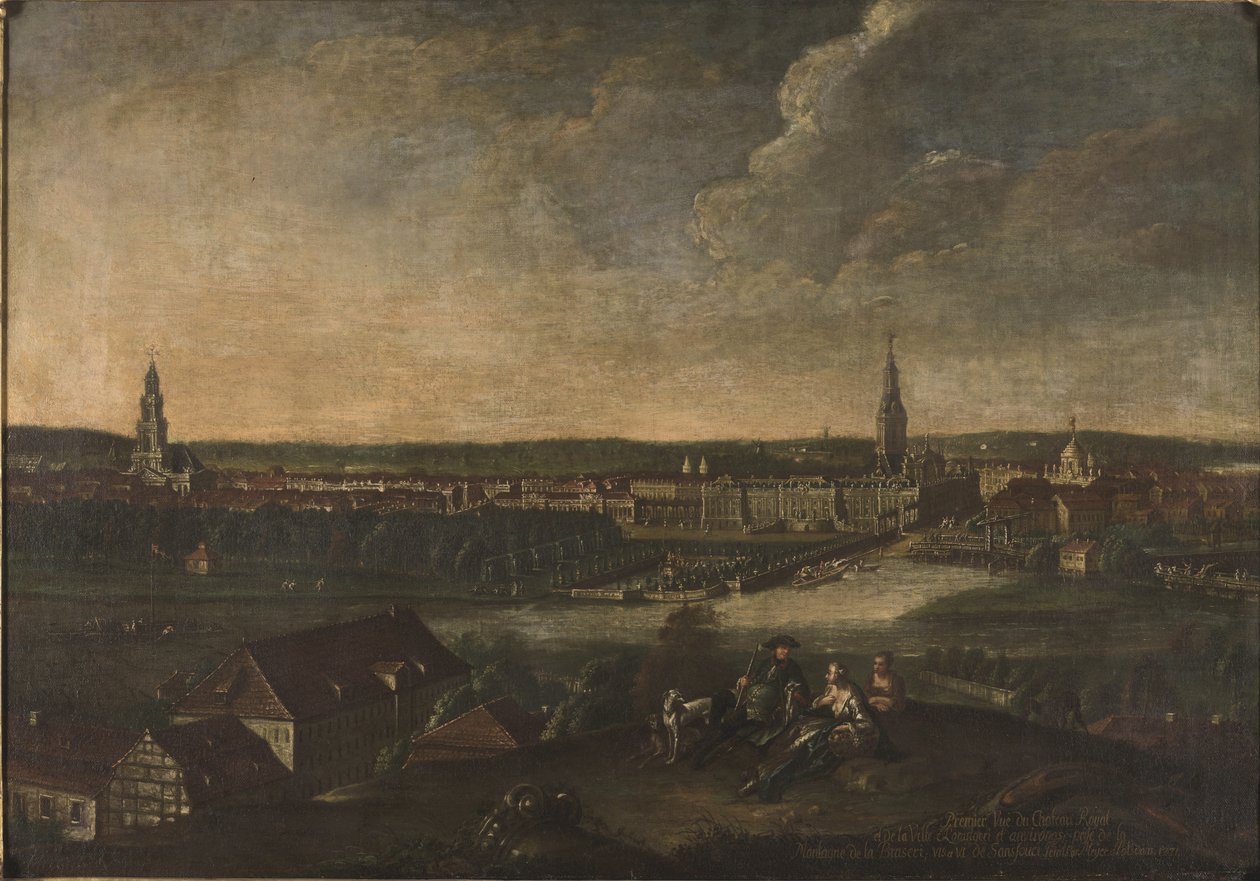 Potsdam fra Brauhausberg af Johann Friedrich Meyer