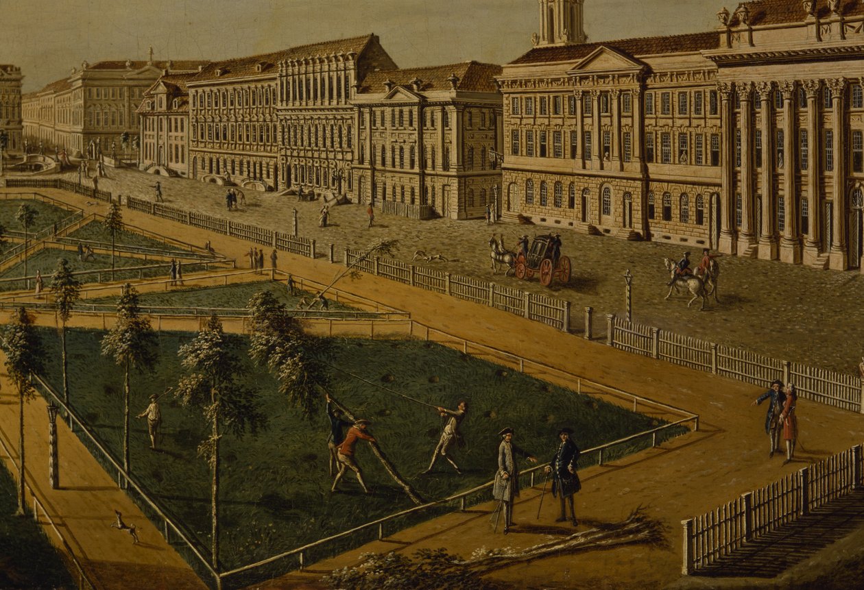 Udsigt over Wilhelmsplatz fra nord, 1773 af Johann Friedrich Meyer