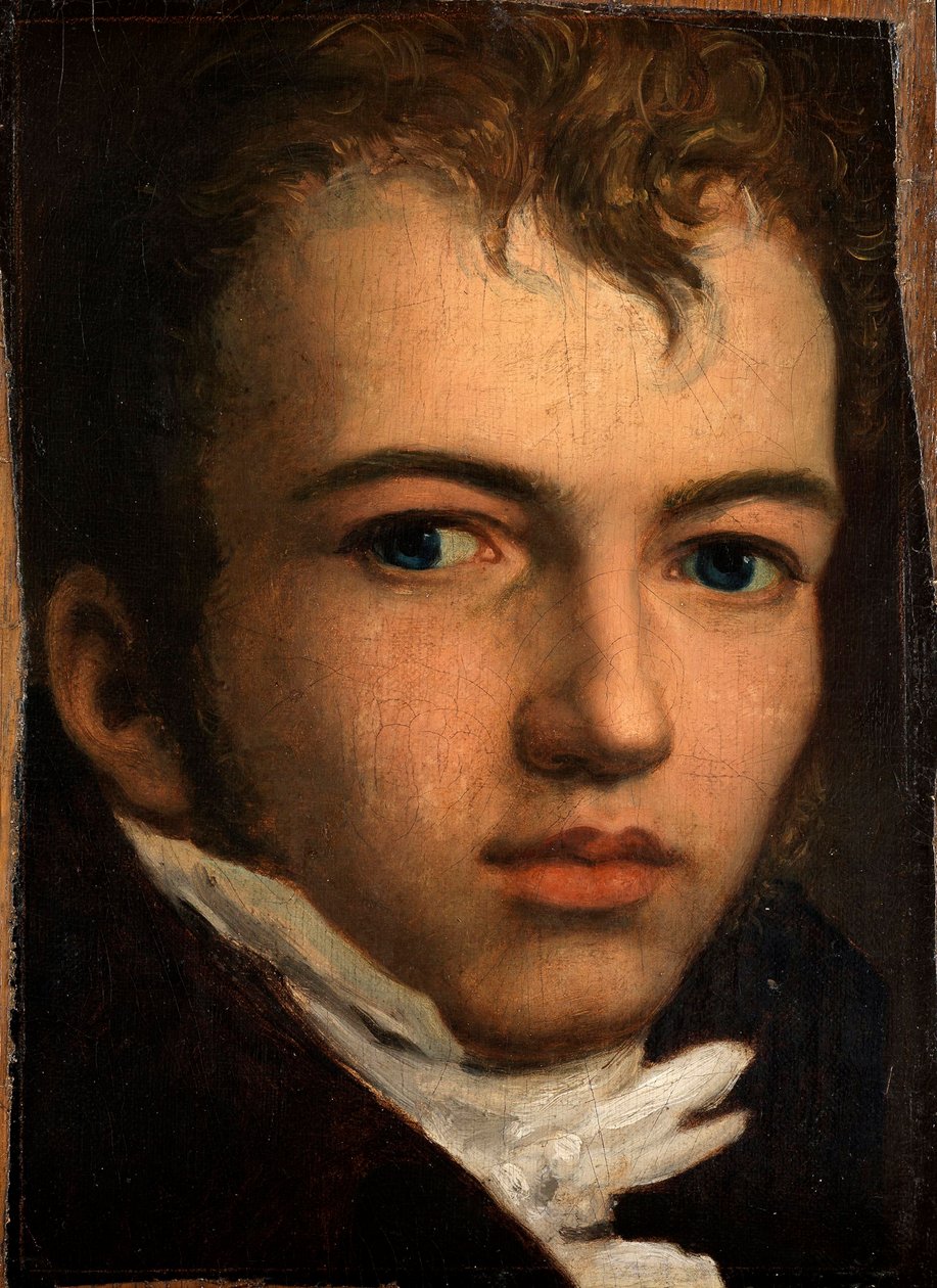 Friedrich Overbeck - Portræt af Johann Carl Eggers af Friedrich Overbeck