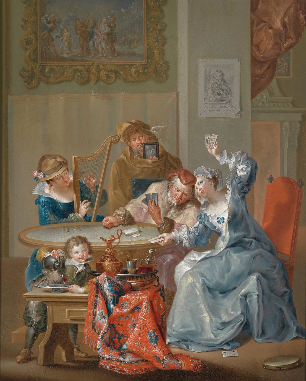 Kortspillet af Johann Georg Platzer
