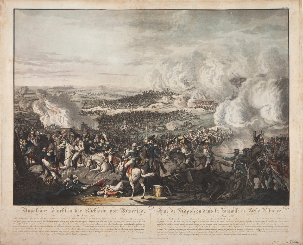 Napoleons flugt i slaget ved Waterloo af Johann Moritz Rugendas