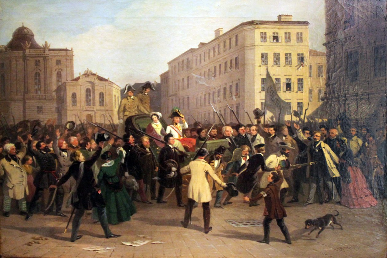 Kejser Ferdinands drev, 15. marts 1848 af Johann Nepomuk Hofel