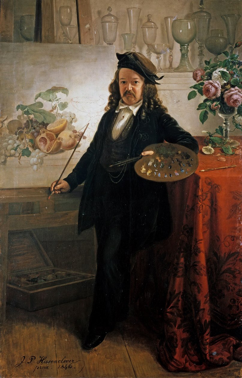 Portræt af Johann Wilhelm Preyer af Johann Peter Hasenclever