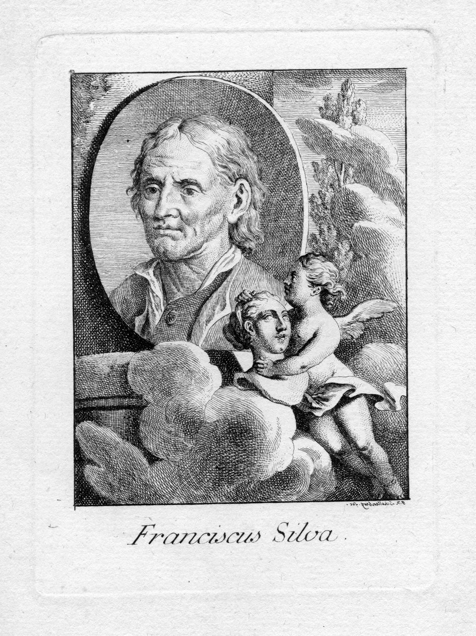 graveret portræt af Johann Rudolf Schellenberg