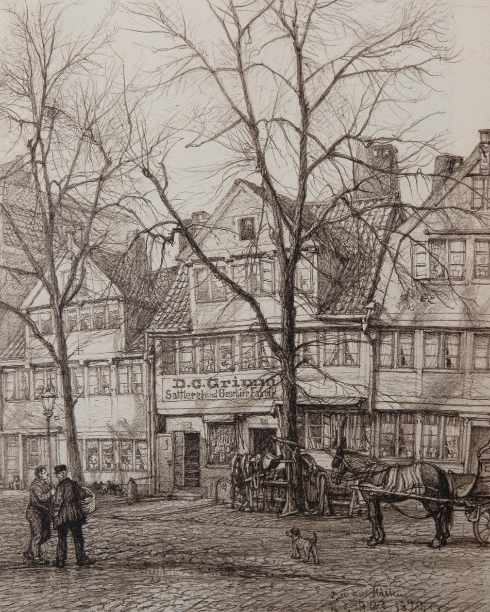Øjeblikke fra en by af Johann Theobald Riefesell