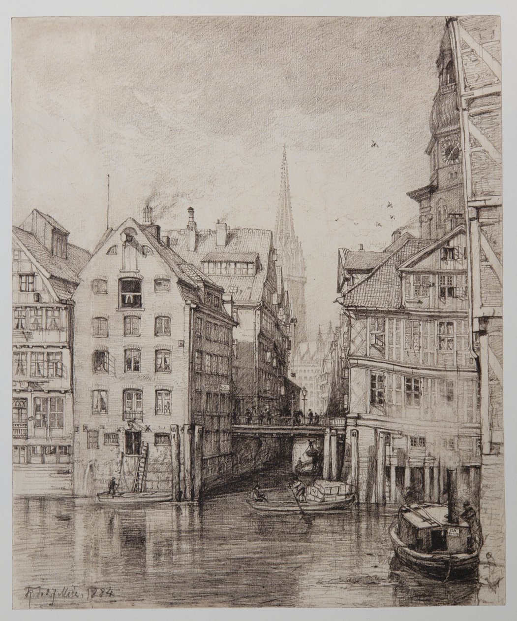 Fleet-beim-Steckelhörn af Johann Theobald Riefesell