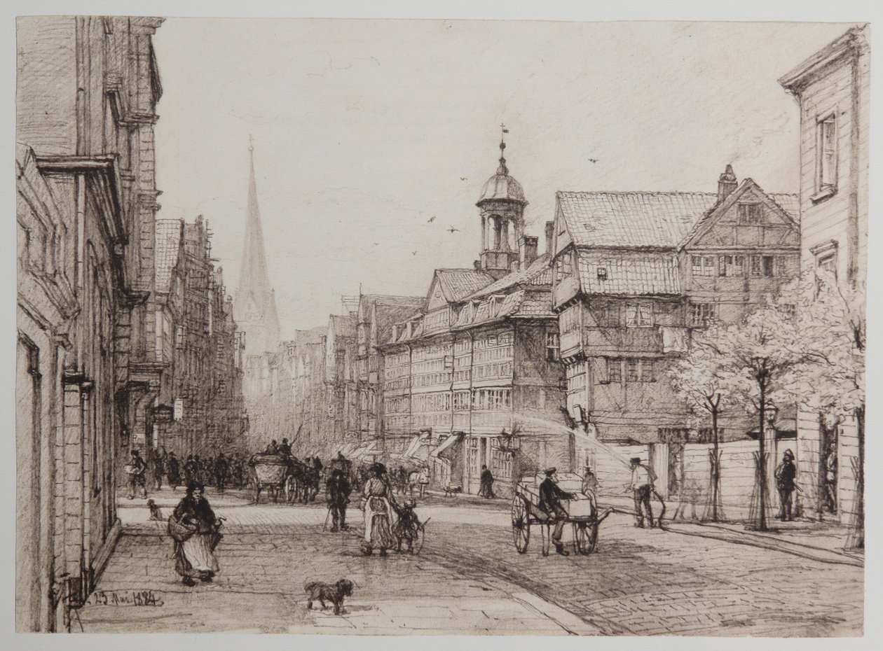 Spitalerstraße af Johann Theobald Riefesell