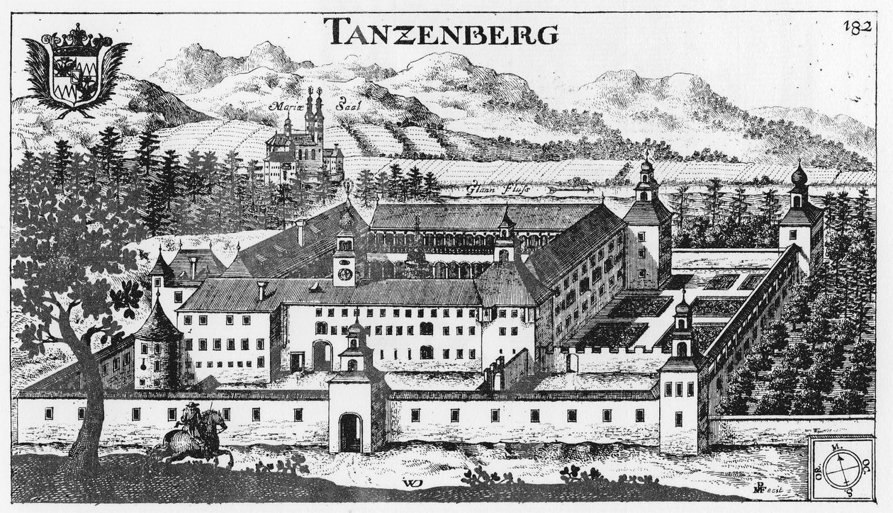 Slot Tanzenberg i Sankt Veit an der Glan / Kärnten / Østrig / EU af Johann Weikhard von Valvasor