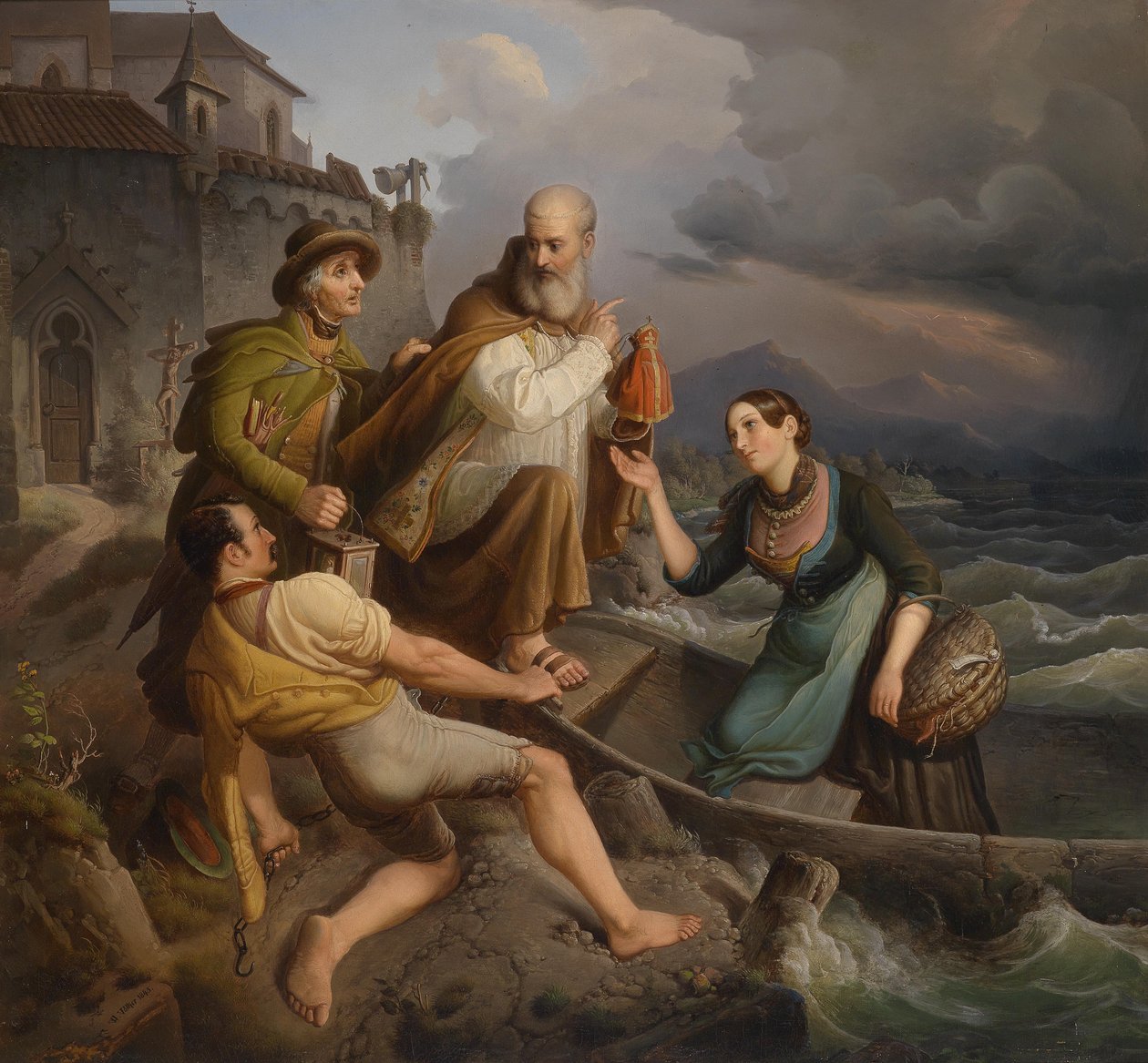 Kør over med storm, der nærmer sig af Johann Wilhelm Volker
