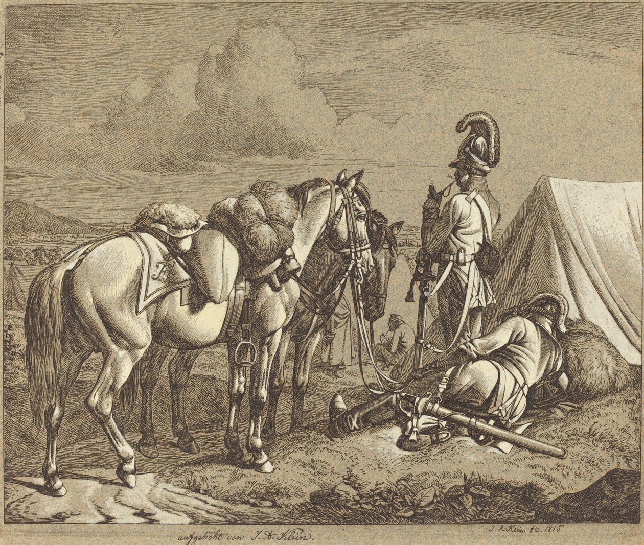 østrigske dragoner af Johann Adam Klein
