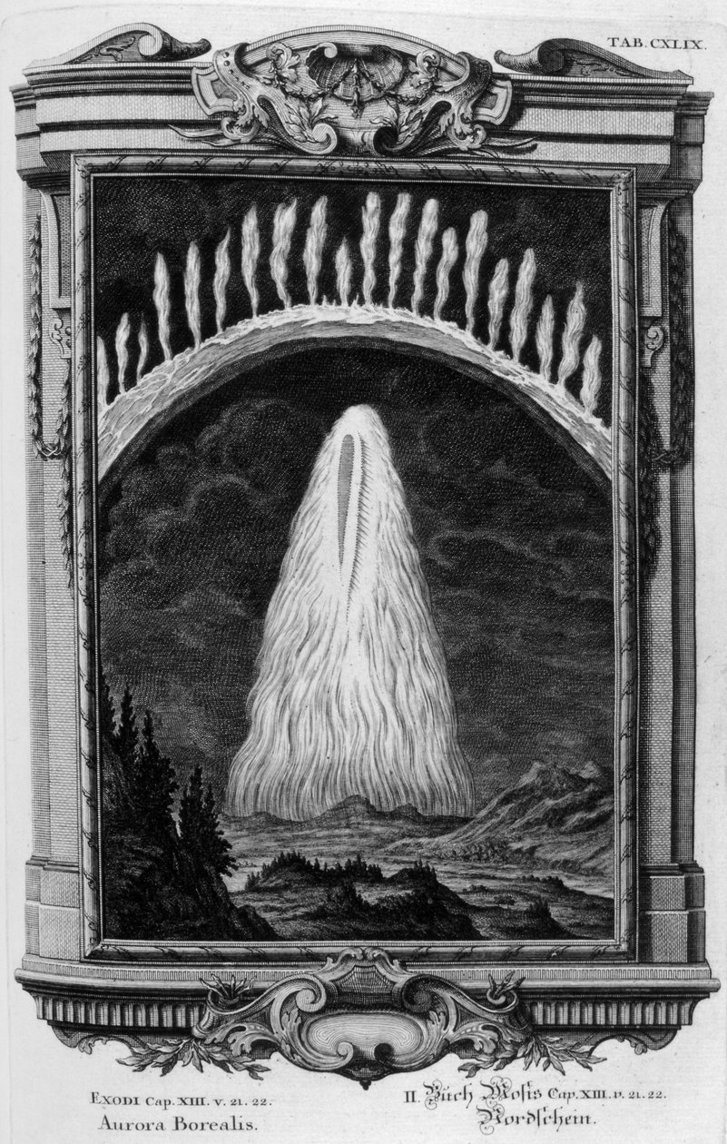 Aurora Borealis (gravering) af Johann Andreas Pfeffel