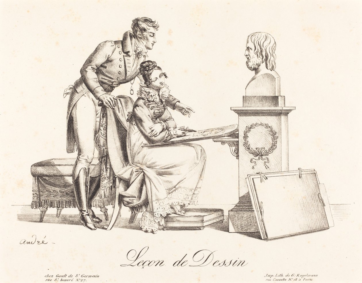Tegnelektion Tegnelektion. af Johann Anton André
