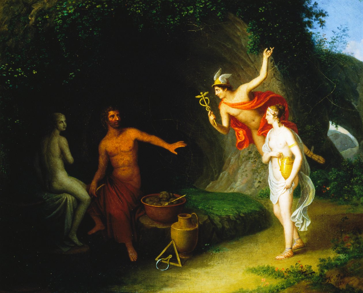 Pygmalion og Galatea af Johann Baptist I Lampi