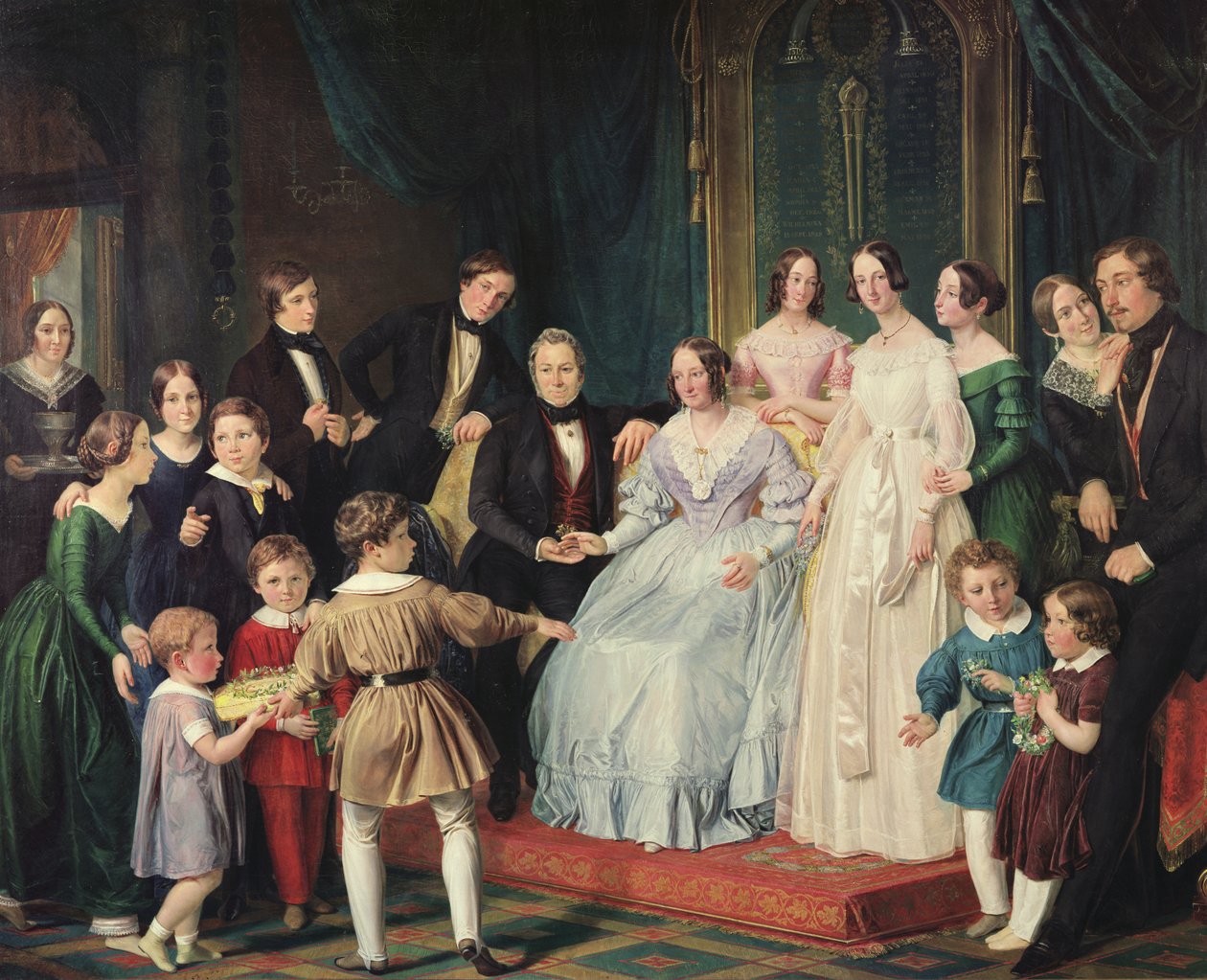 Familien Neuss, 1842 af Johann Baptist Joseph Bastine