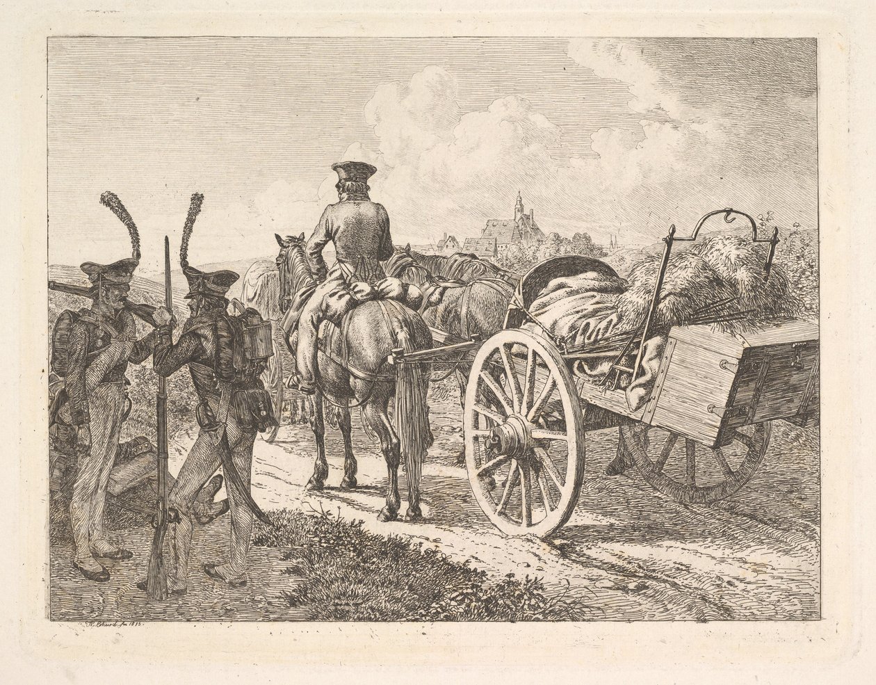 En russisk mobilsmedje, 1815. af Johann Christian Erhard