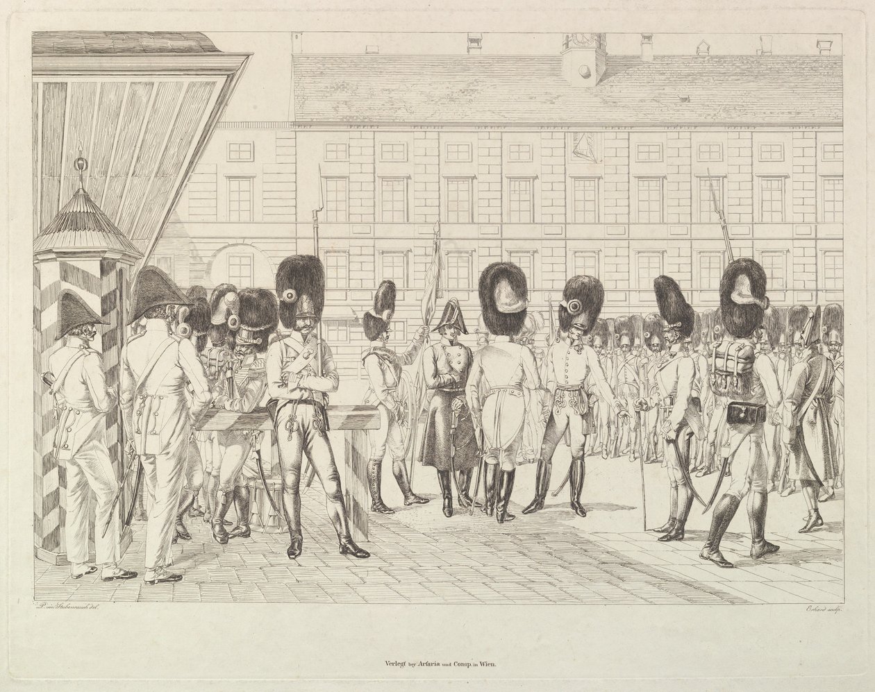 Østrigske grenaderer, begyndelsen af det 19. århundrede. af Johann Christian Erhard