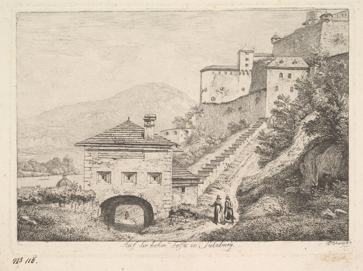 Højferien i Salzburg, 1819. af Johann Christian Erhard