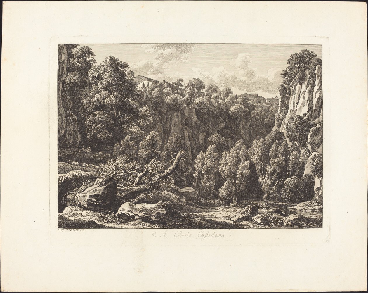 Til Cività Castilian af Johann Christian Reinhart