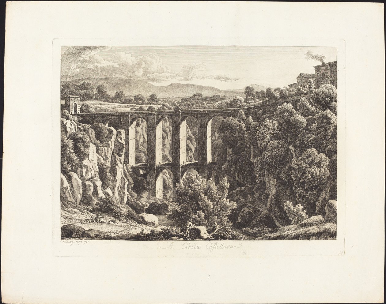 Til Cività Castilian af Johann Christian Reinhart
