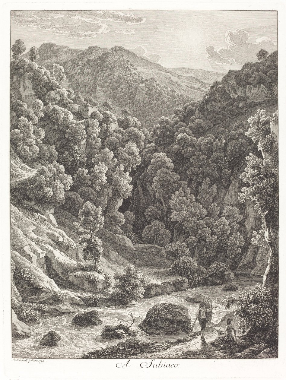 A Subiaco (nær Subiaco) af Johann Christian Reinhart