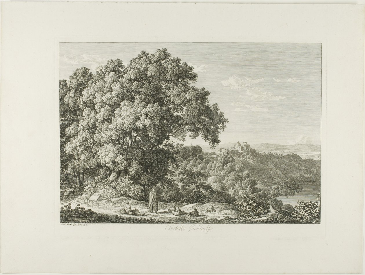 Gandolfo-slottet af Johann Christian Reinhart