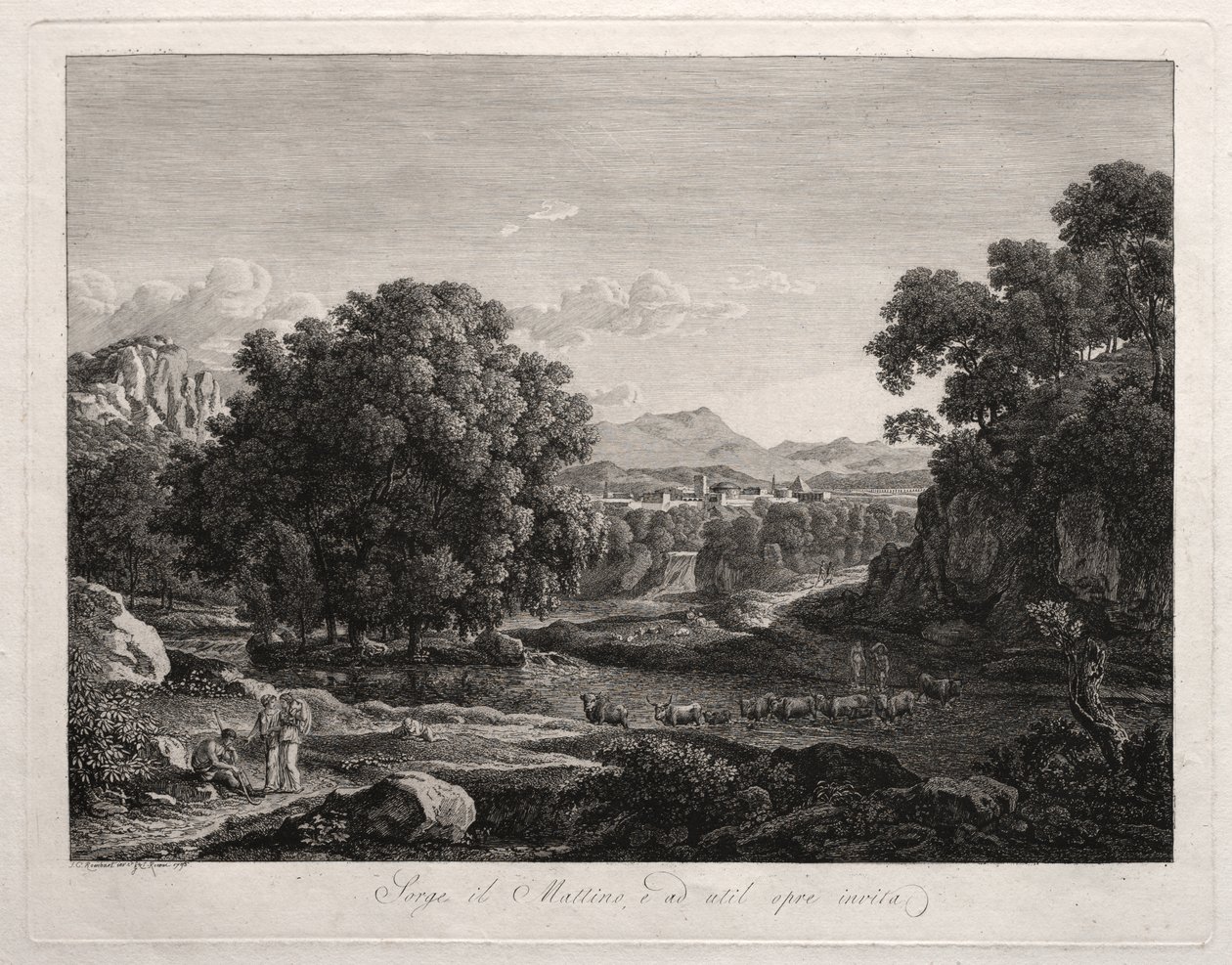 Heroisk Landskab af Johann Christian Reinhart