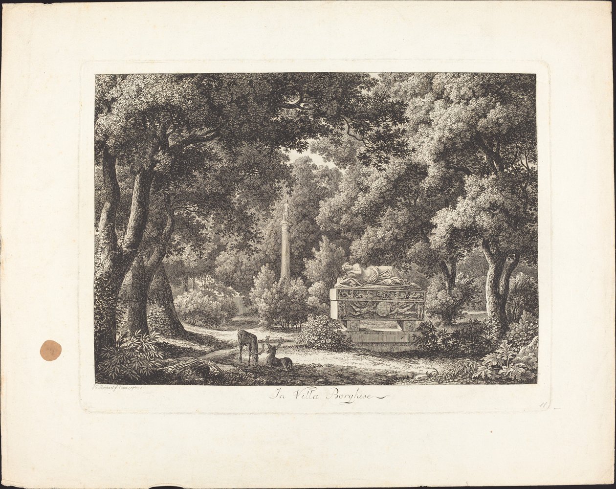 I villa Borghese af Johann Christian Reinhart