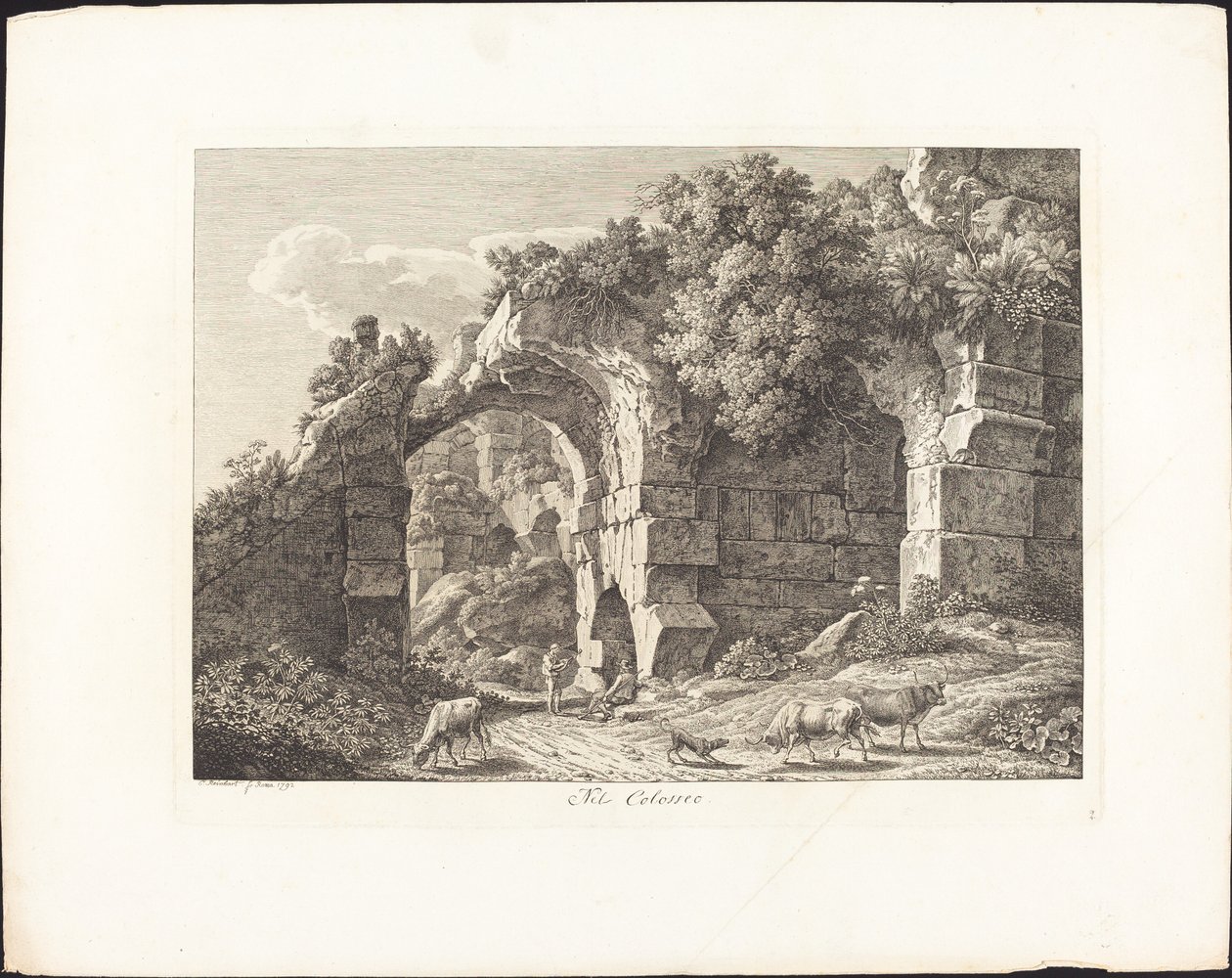 I Colosseum af Johann Christian Reinhart