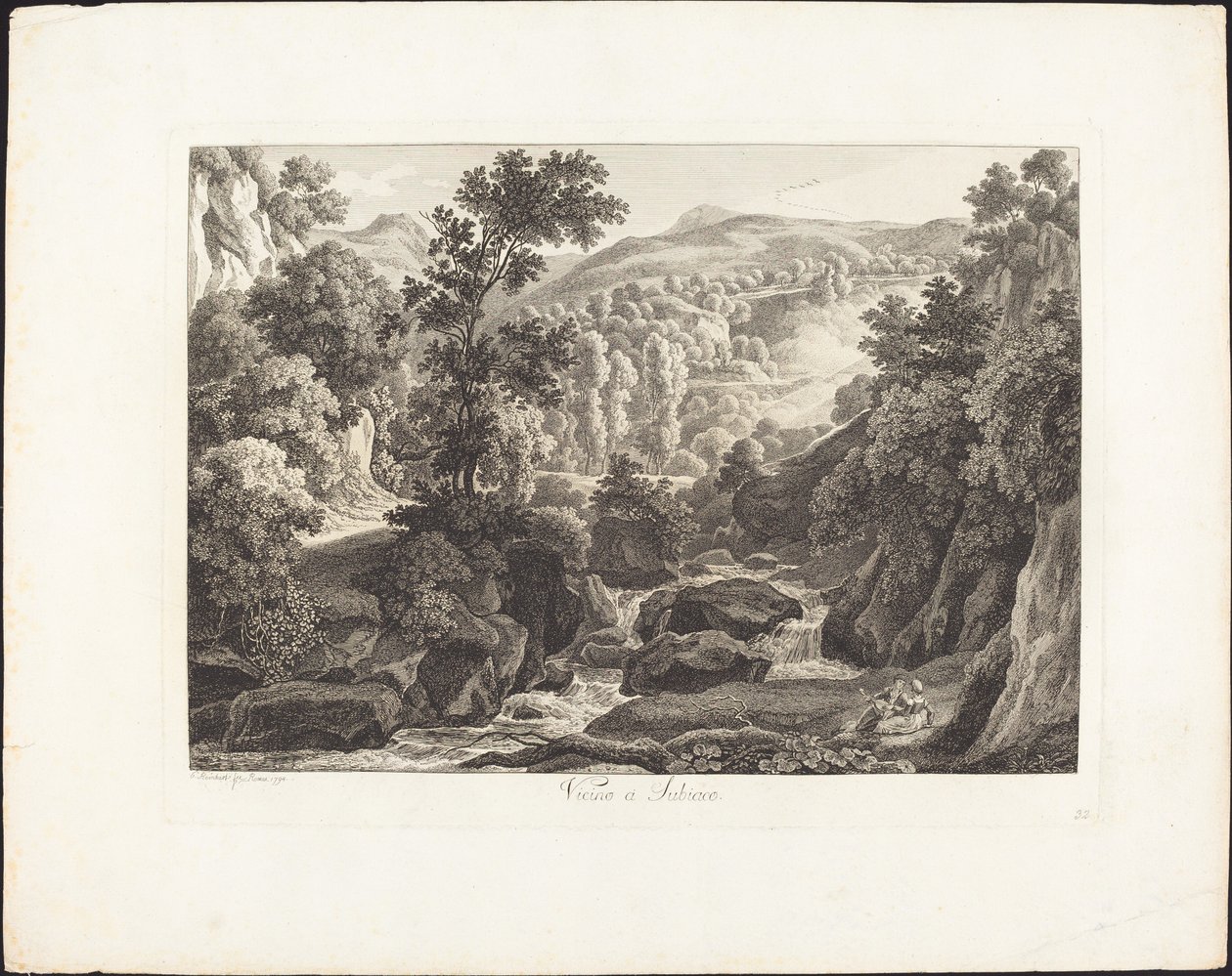 I nærheden af ​​Subiaco af Johann Christian Reinhart