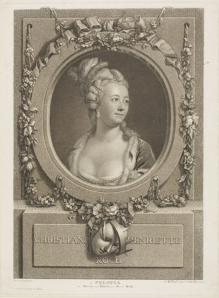 Christiane Henrietta Koch af Johann Friedrich Bause