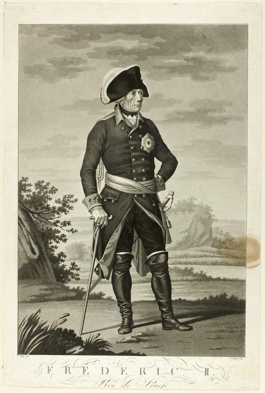 Frederik II, Roi af Prusse af Johann Friedrich Jügel
