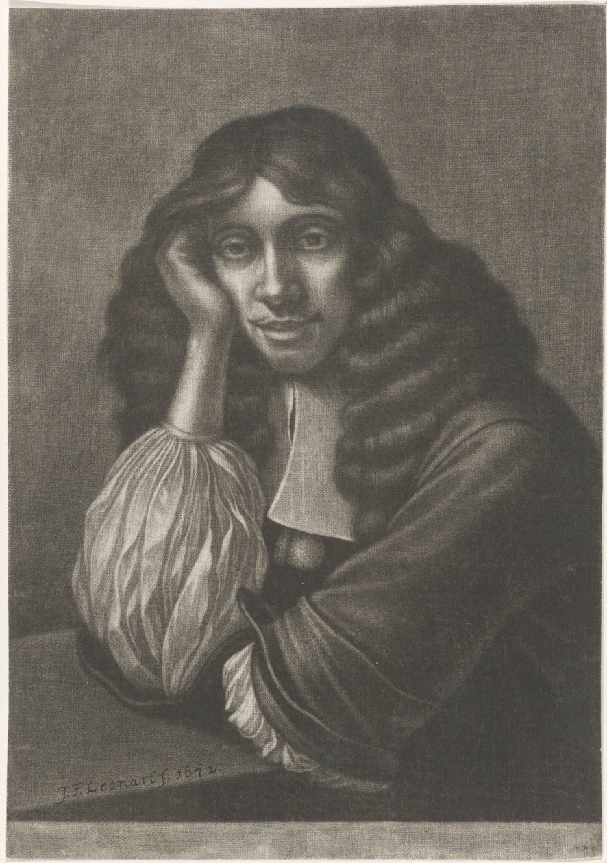 Portræt skov griner brun af Johann Friedrich Leonard