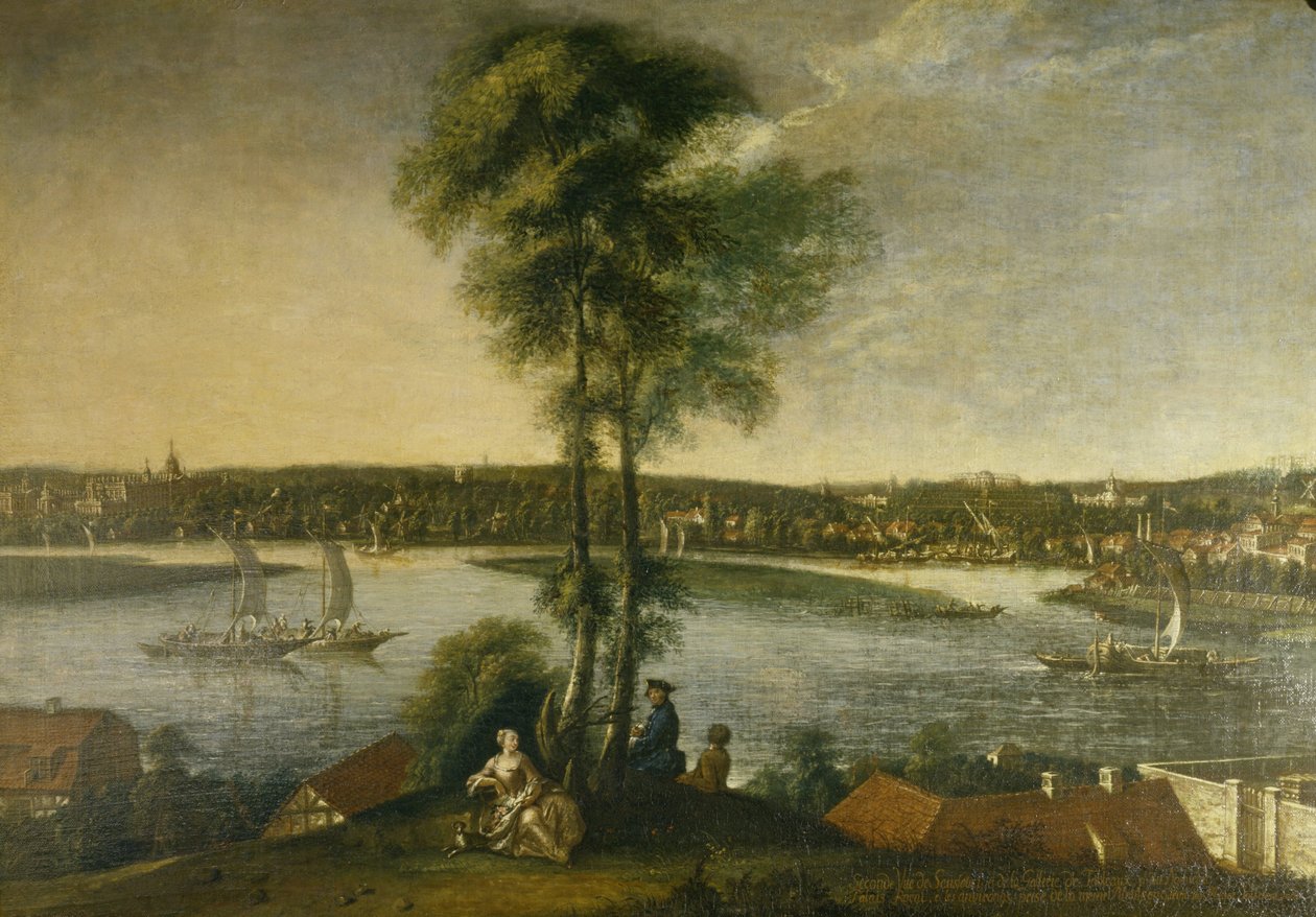 Potsdam, Sanssouci Slotspark fra Brauhausberg af Johann Friedrich Meyer