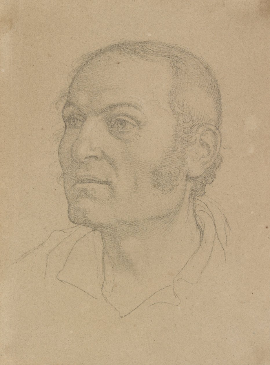 Hovedet af en mand af Johann Friedrich Overbeck