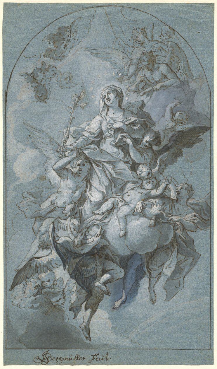 Den ubesmittede undfangelse af Johann Georg Bergmuller