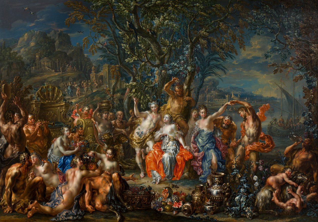 Bacchus og Ariadne af Johann Georg Platzer