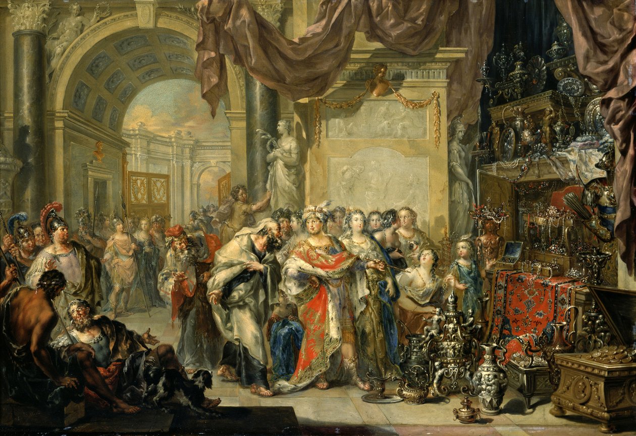 Croesus og Solon af Johann Georg Platzer