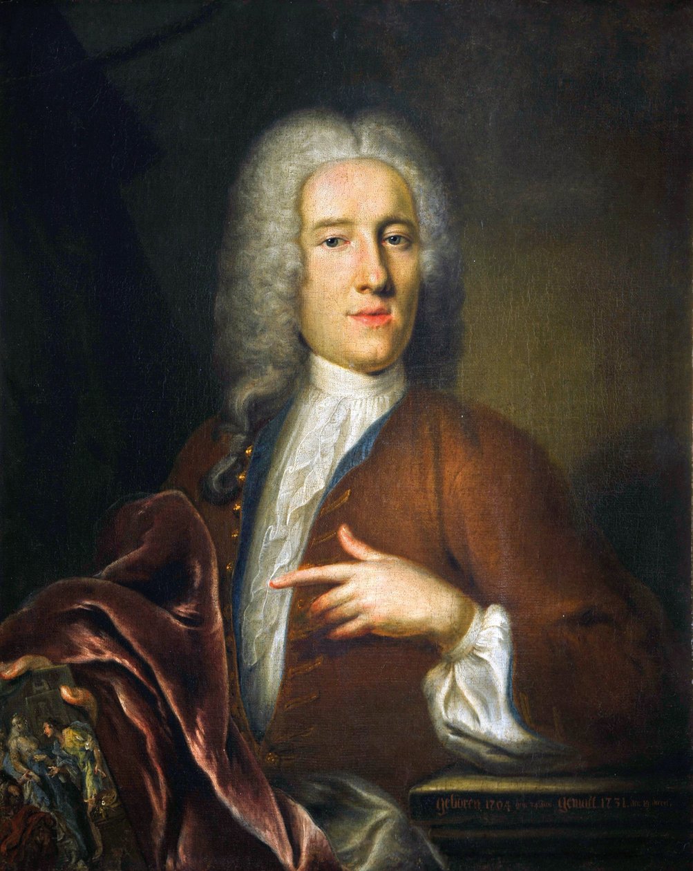 Selvportræt, 1731. af Johann Georg Platzer