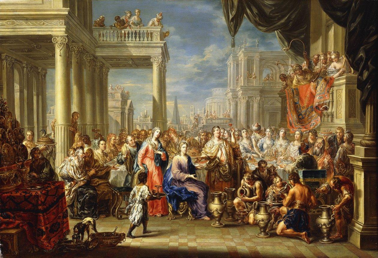 Ægteskabet i Kana, af Johann Georg Platzer