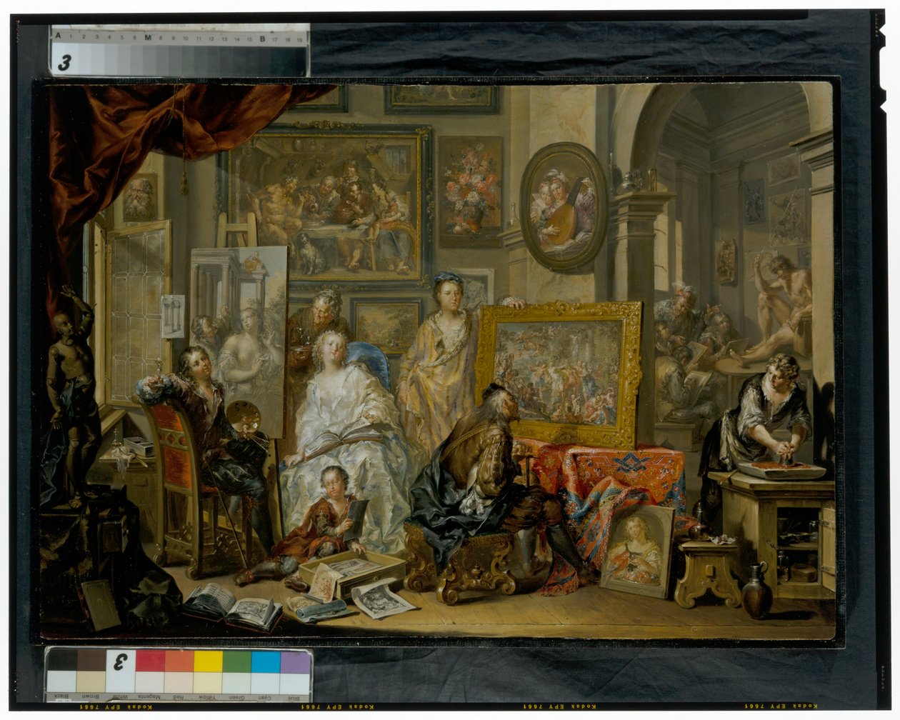 Kunstnerens atelier af Johann Georg Platzer