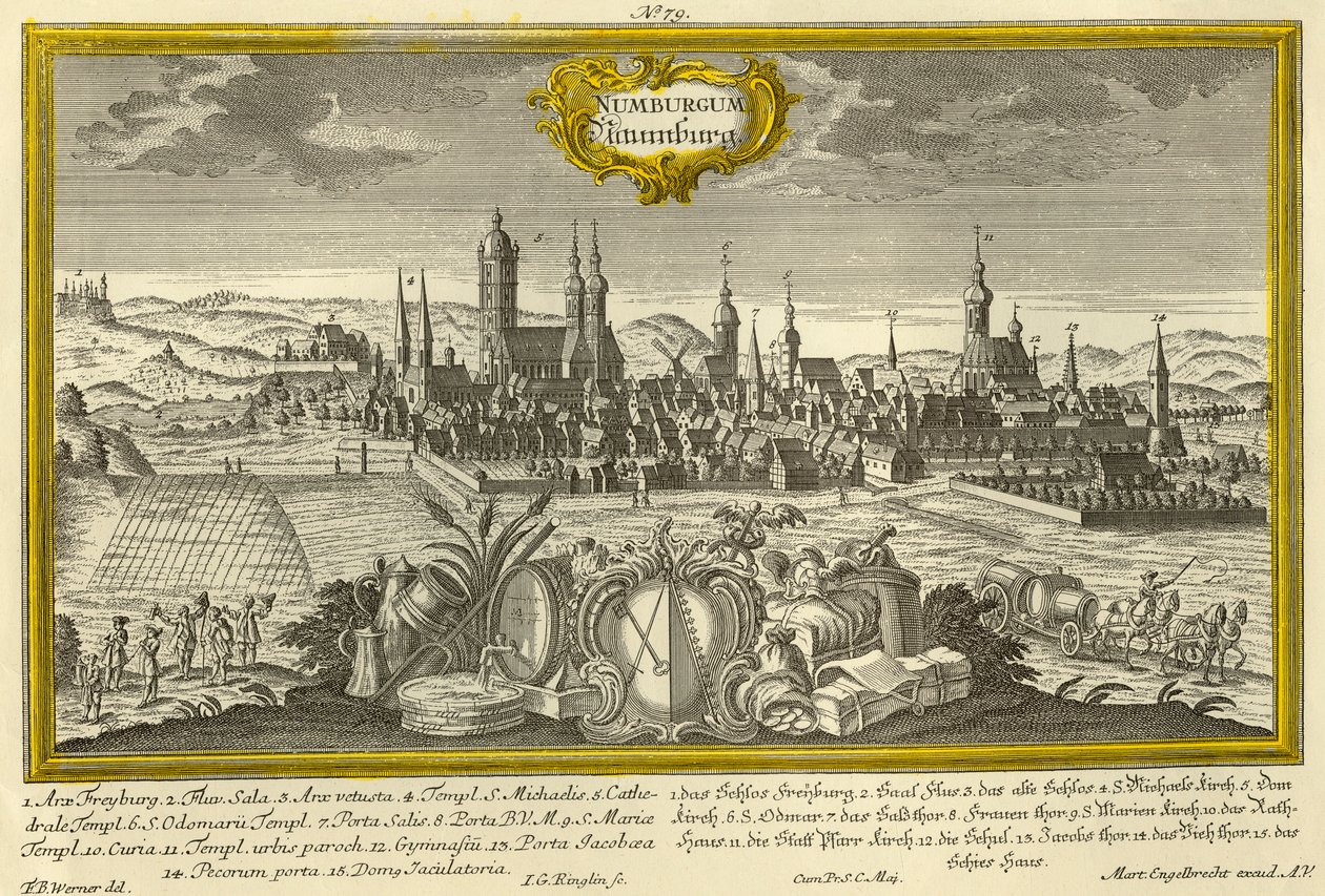 Nürnberg, c1740. af Johann Georg Ringlin