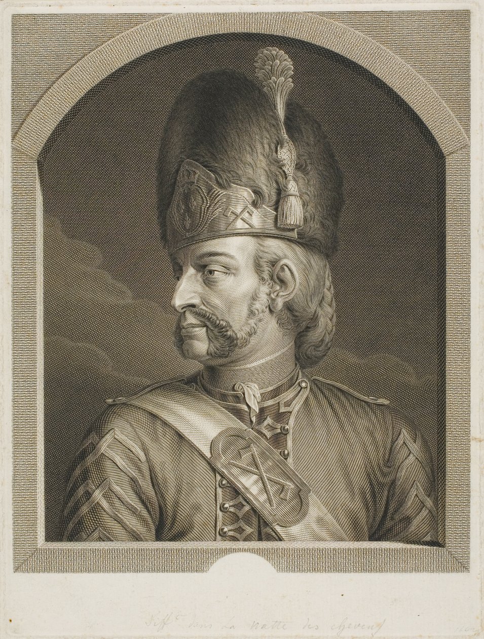 Sapper fra de schweiziske garder af Johann Georg Wille