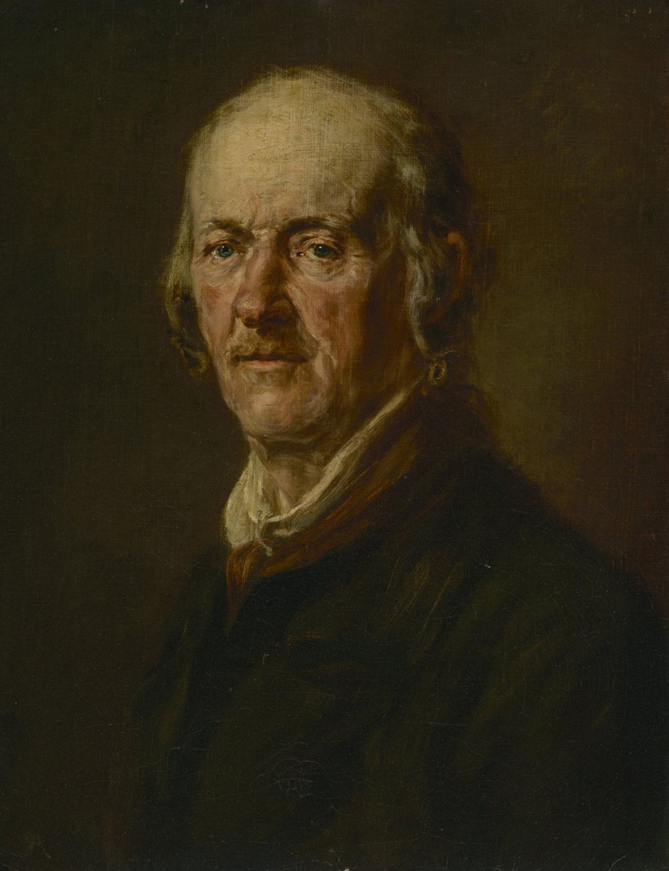 Portræt af en gammel mand af Johann Georg von Edlinger