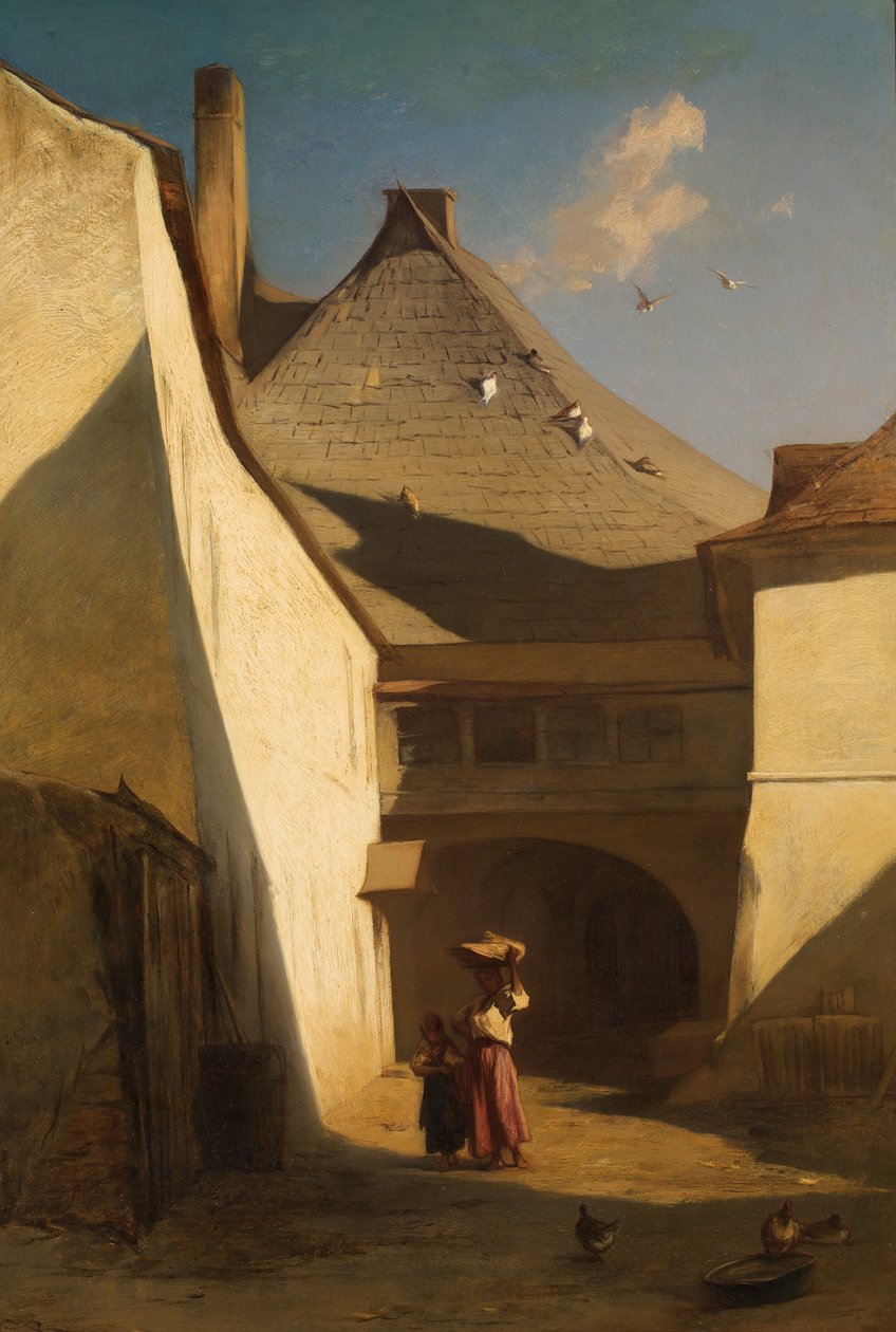 ungarsk gård af Johann Gualbert Raffalt