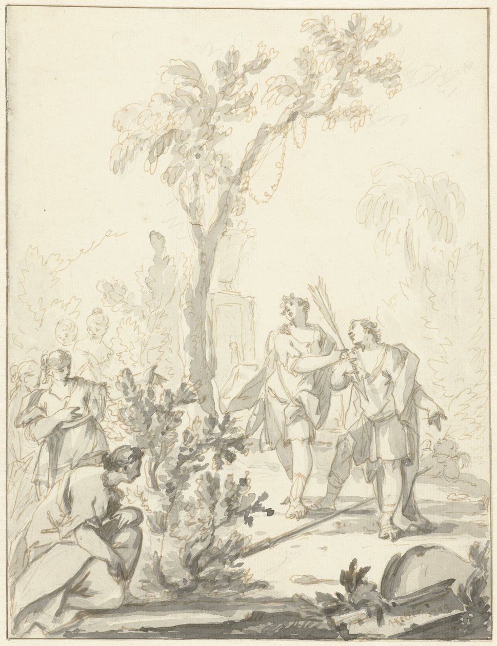 Allegorisk fremstilling af Johann Heinrich Keller (II)
