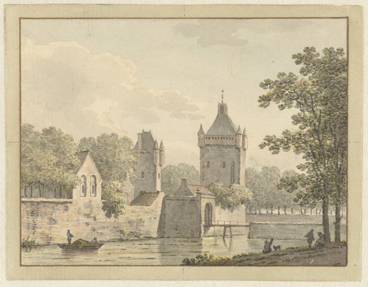 Slot De Pol i Vianen af Johann Heinrich Muntz